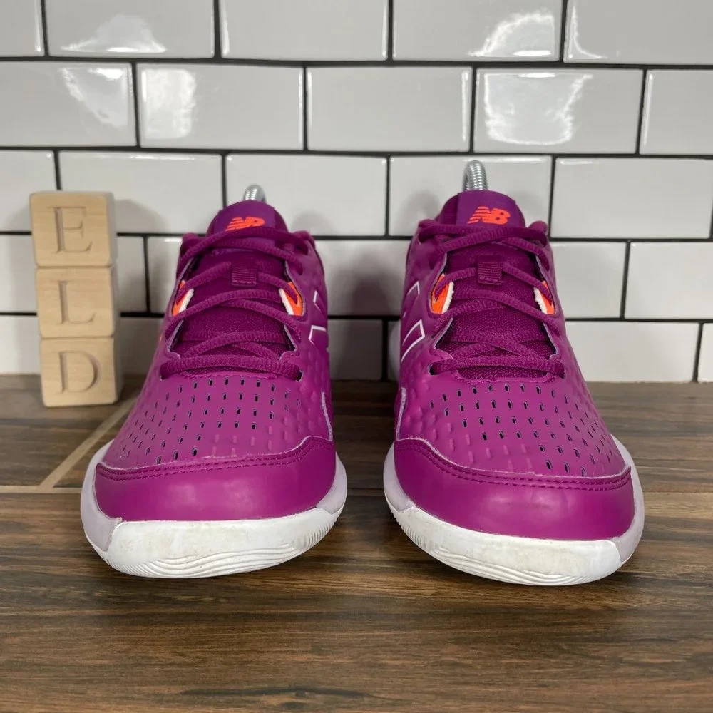 New Balance 696v4 Youth Girls Size 6.5 Shoes Mulberry Hard Court Tennis Sneaker